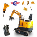 Vente en gros Long Boom New 1.5ton Digger Chinese Mini Pelle attachement foret forage jackbreaker à vendre